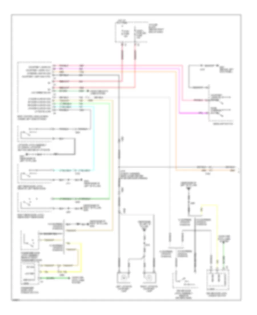 Courtesy Lamps Wiring Diagram 1 of 2 for GMC Acadia SL 2010
