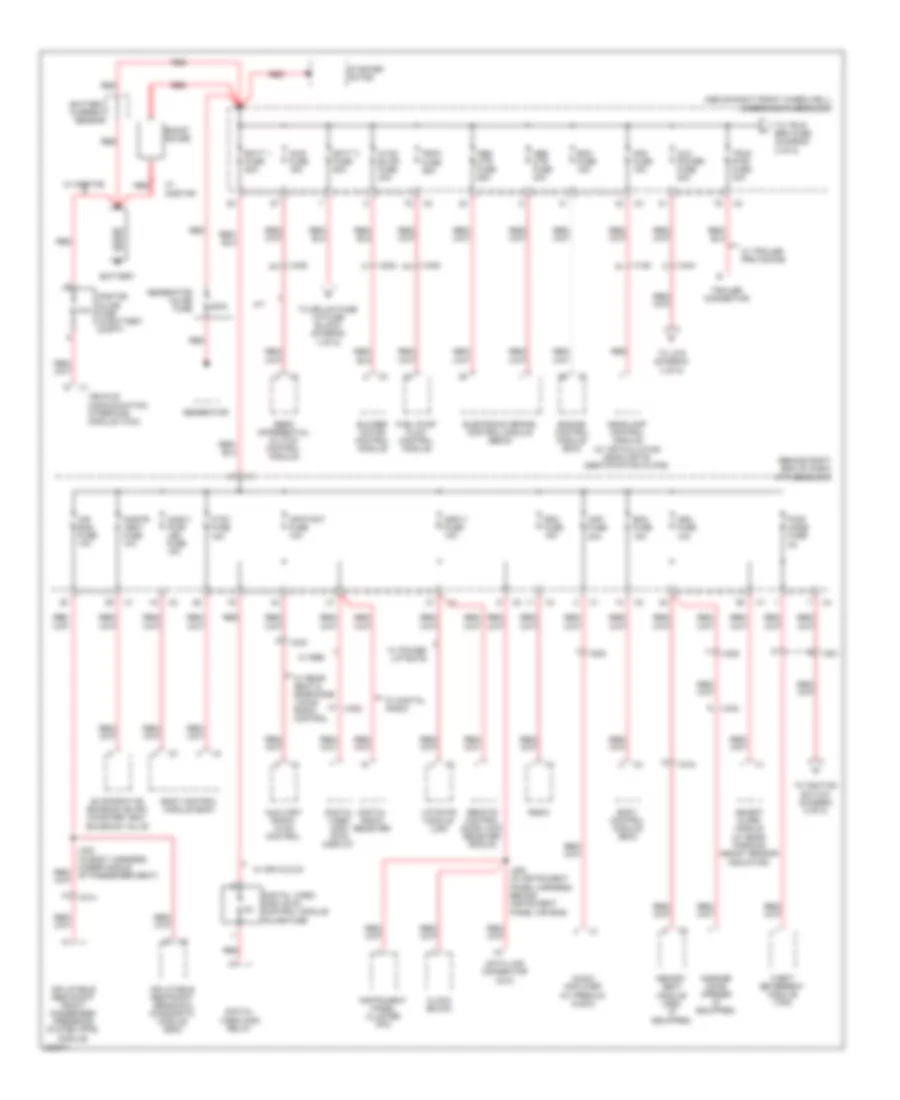 Power Distribution Wiring Diagram 1 of 5 for GMC Acadia SL 2010