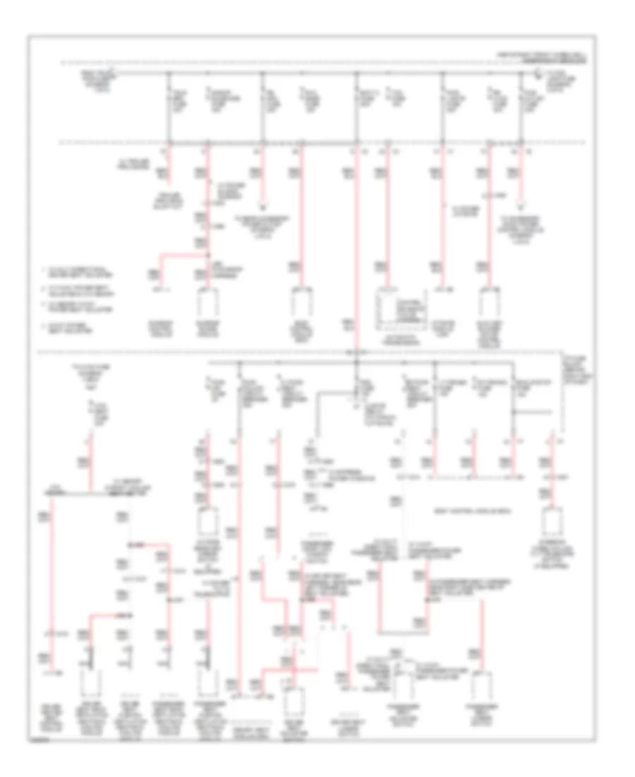 Power Distribution Wiring Diagram (2 of 5) for GMC Acadia SL 2010
