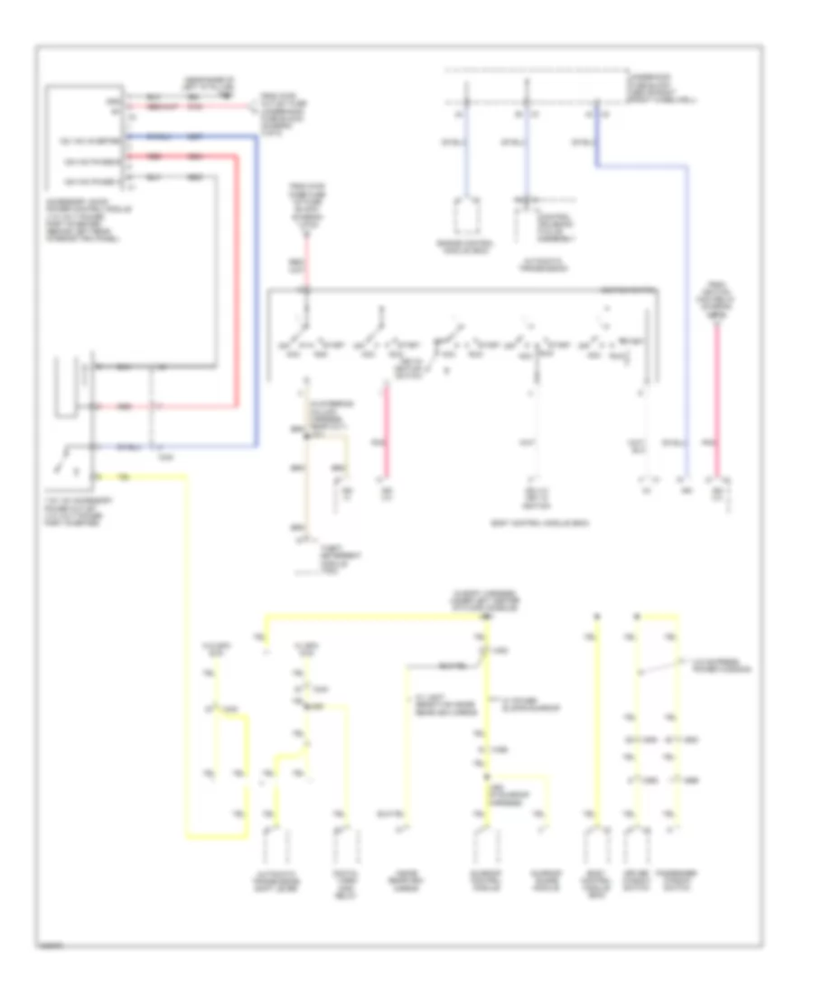 Power Distribution Wiring Diagram (5 of 5) for GMC Acadia SL 2010