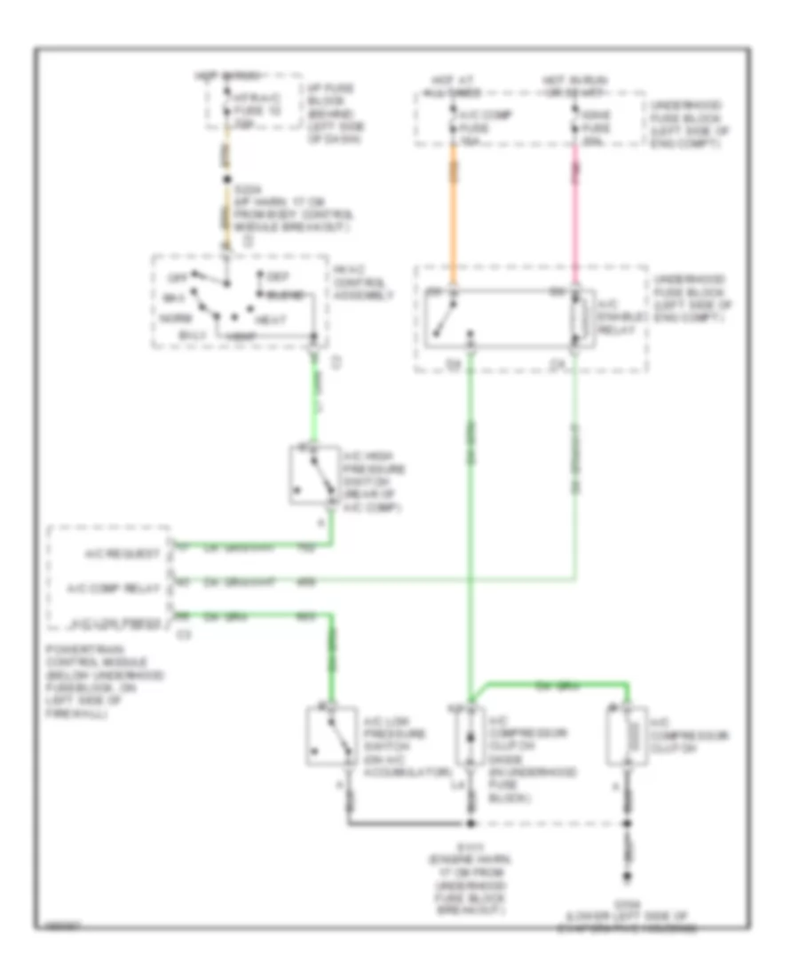 Compressor Wiring Diagram for GMC Safari 2004
