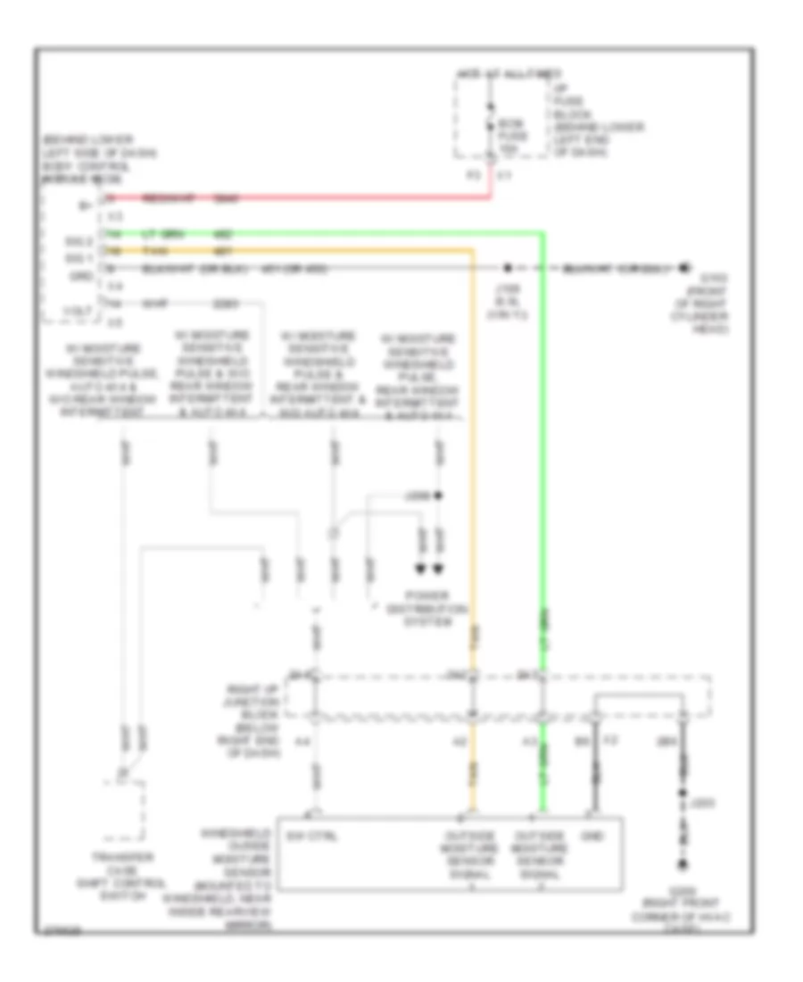 Moisture Sensor Wiring Diagram for GMC Yukon XL C2008 1500