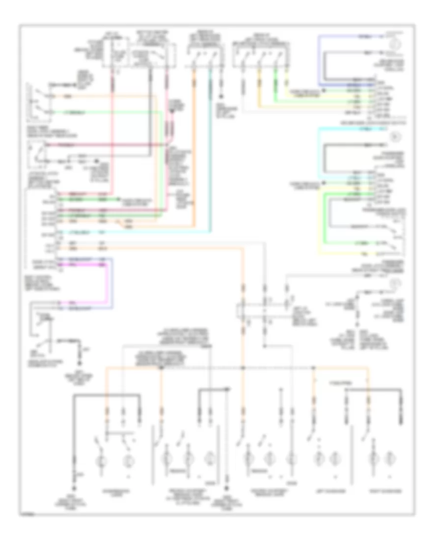 Courtesy Lamps Wiring Diagram for GMC Yukon XL C2008 1500