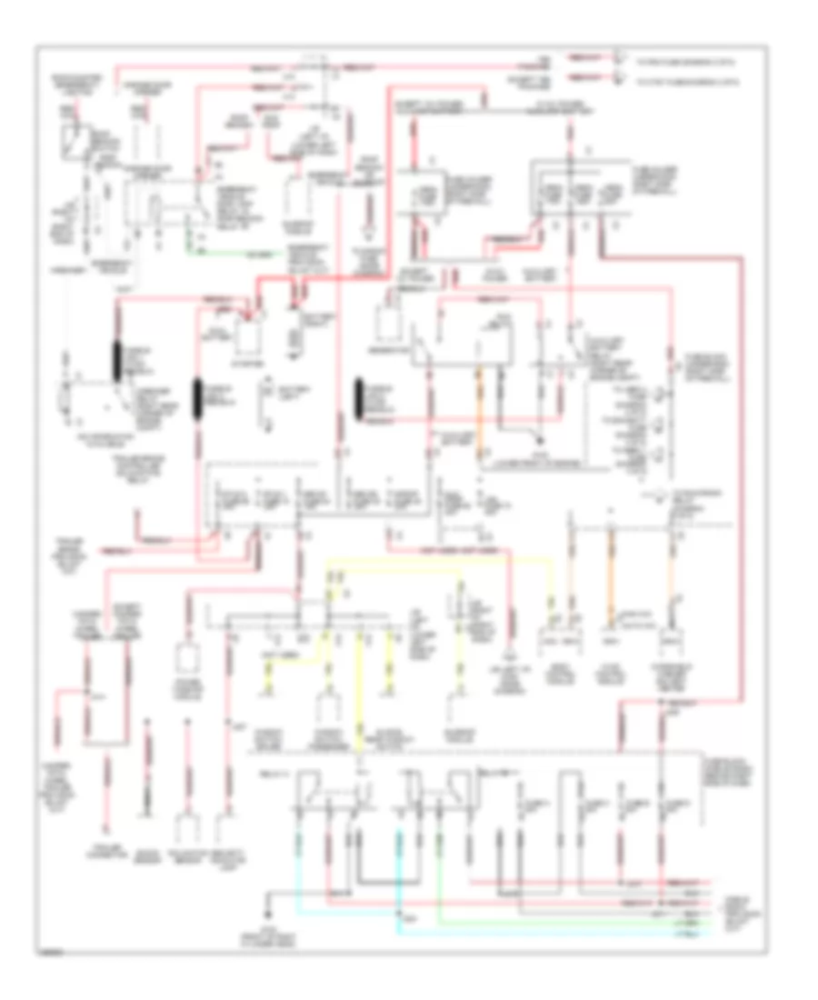 5 3L VIN 0 Power Distribution Wiring Diagram 1 of 5 for GMC Sierra 2007 1500