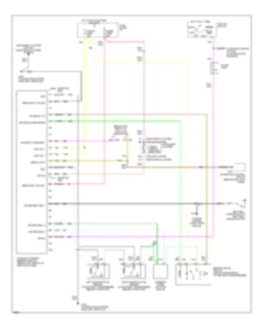 Supplemental Restraint Wiring Diagram for GMC Safari 1994