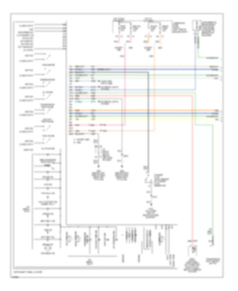 Instrument Cluster Wiring Diagram 1 of 2 for GMC Sierra 2003 2500