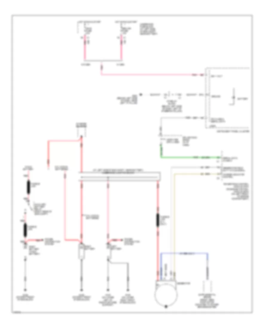 Charging Wiring Diagram for GMC Sierra 2500 2003
