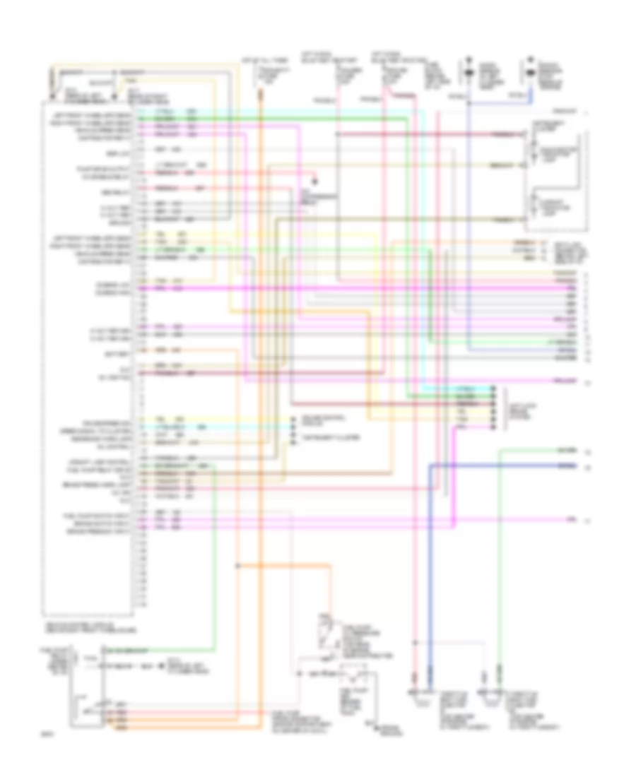 4.3L (VIN Z), Engine Controls Wiring Diagram, with VCM (1 of 2) for GMC Sonoma 1994