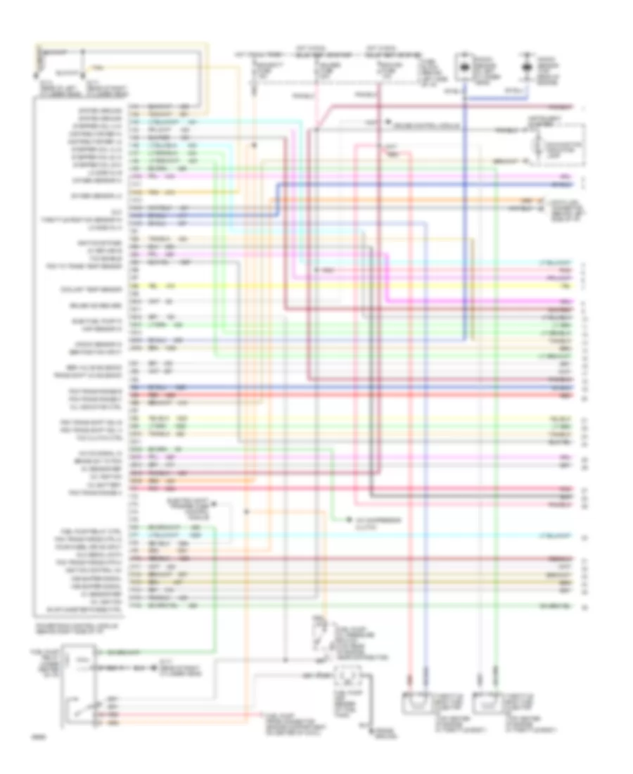 4.3L (VIN Z), Engine Controls Wiring Diagram, without VCM (1 of 2) for GMC Sonoma 1994