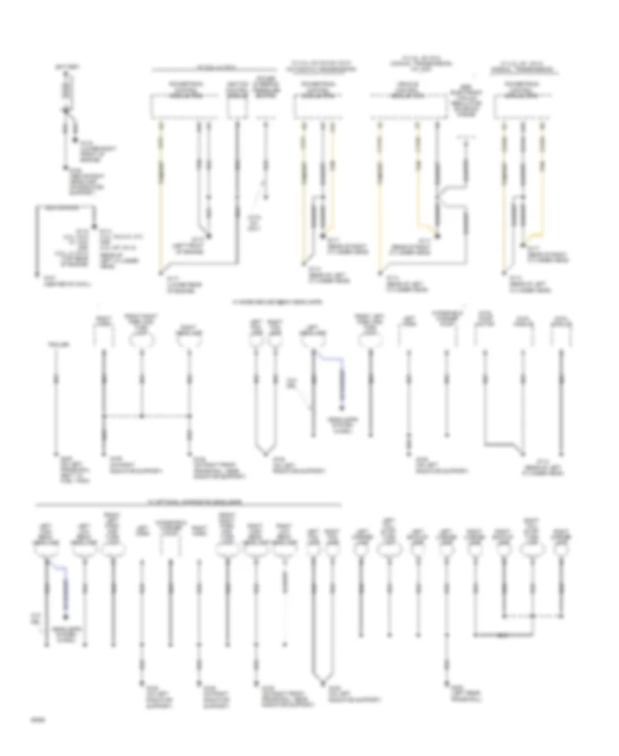 Ground Distribution Wiring Diagram 1 of 2 for GMC Sonoma 1994