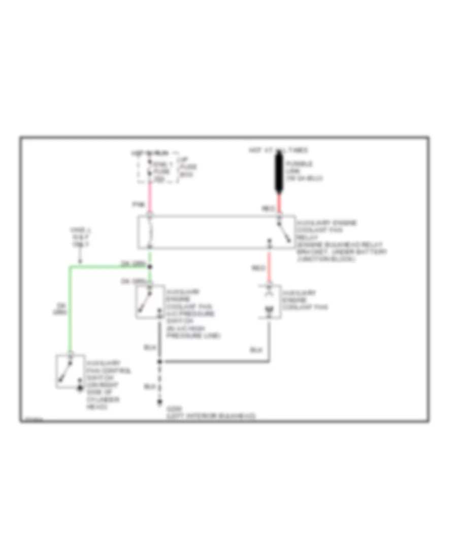 6 5L VIN F Cooling Fan Wiring Diagram for GMC Forward Control P1996 3500