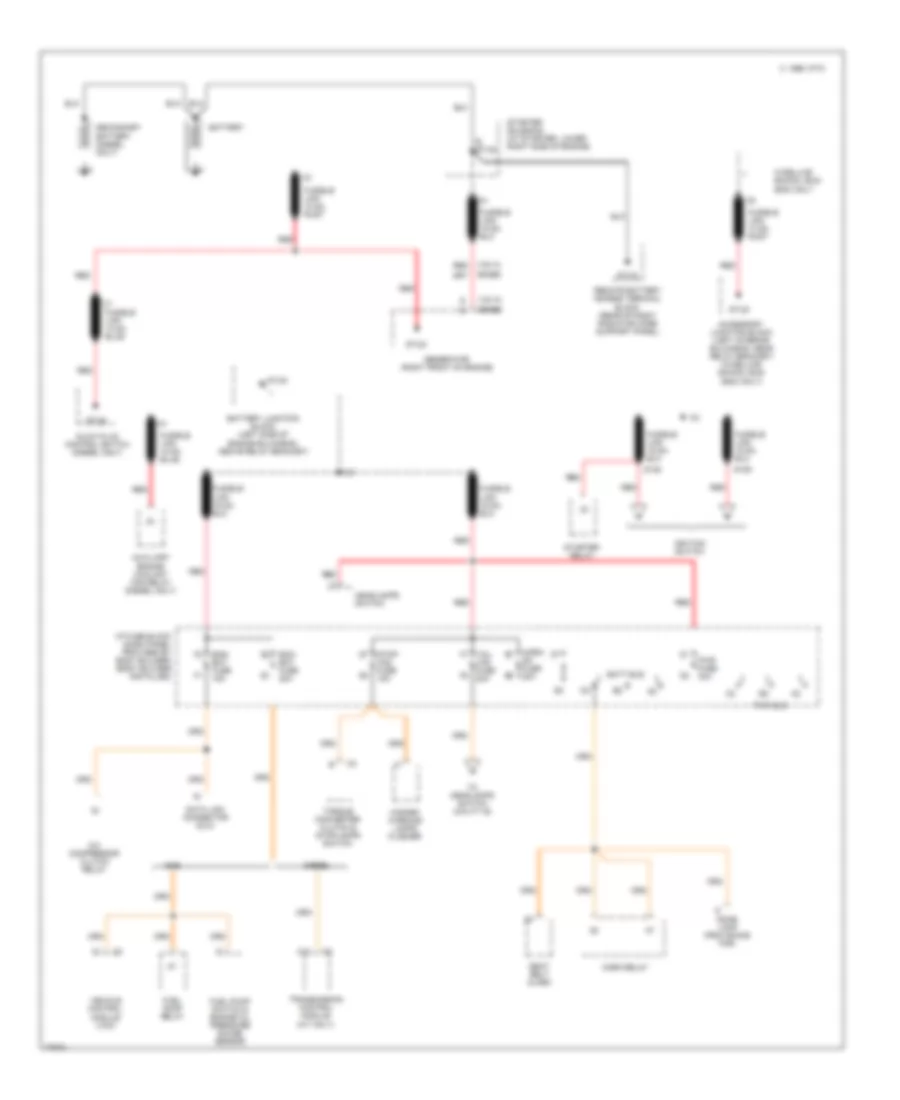 Power Distribution Wiring Diagram Commercial Chassis 1 of 5 for GMC Forward Control P1996 3500