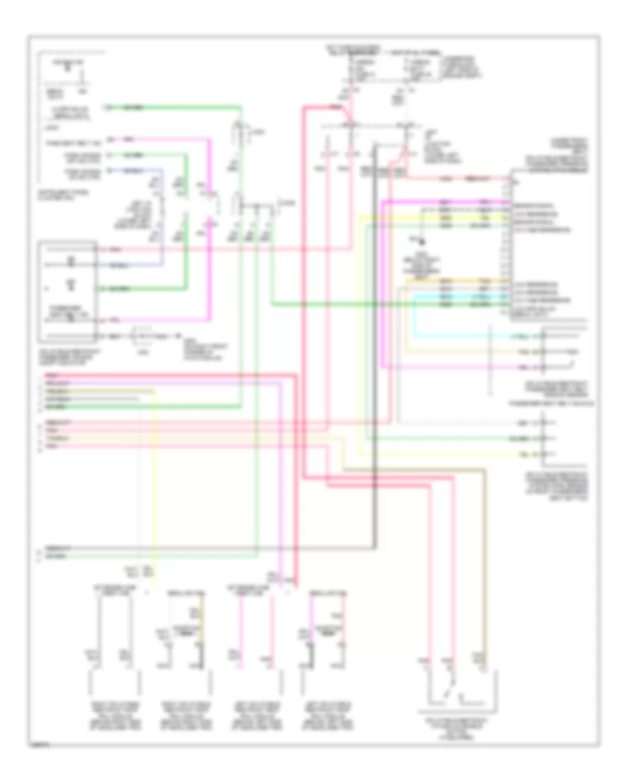 Supplemental Restraints Wiring Diagram 2 of 2 for GMC Sierra HD 2007 2500