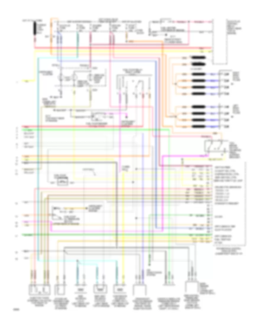 6.5L (VIN F), Engine Performance Wiring Diagrams, 4L60E AT (2 of 2) for GMC Suburban C1500 1994