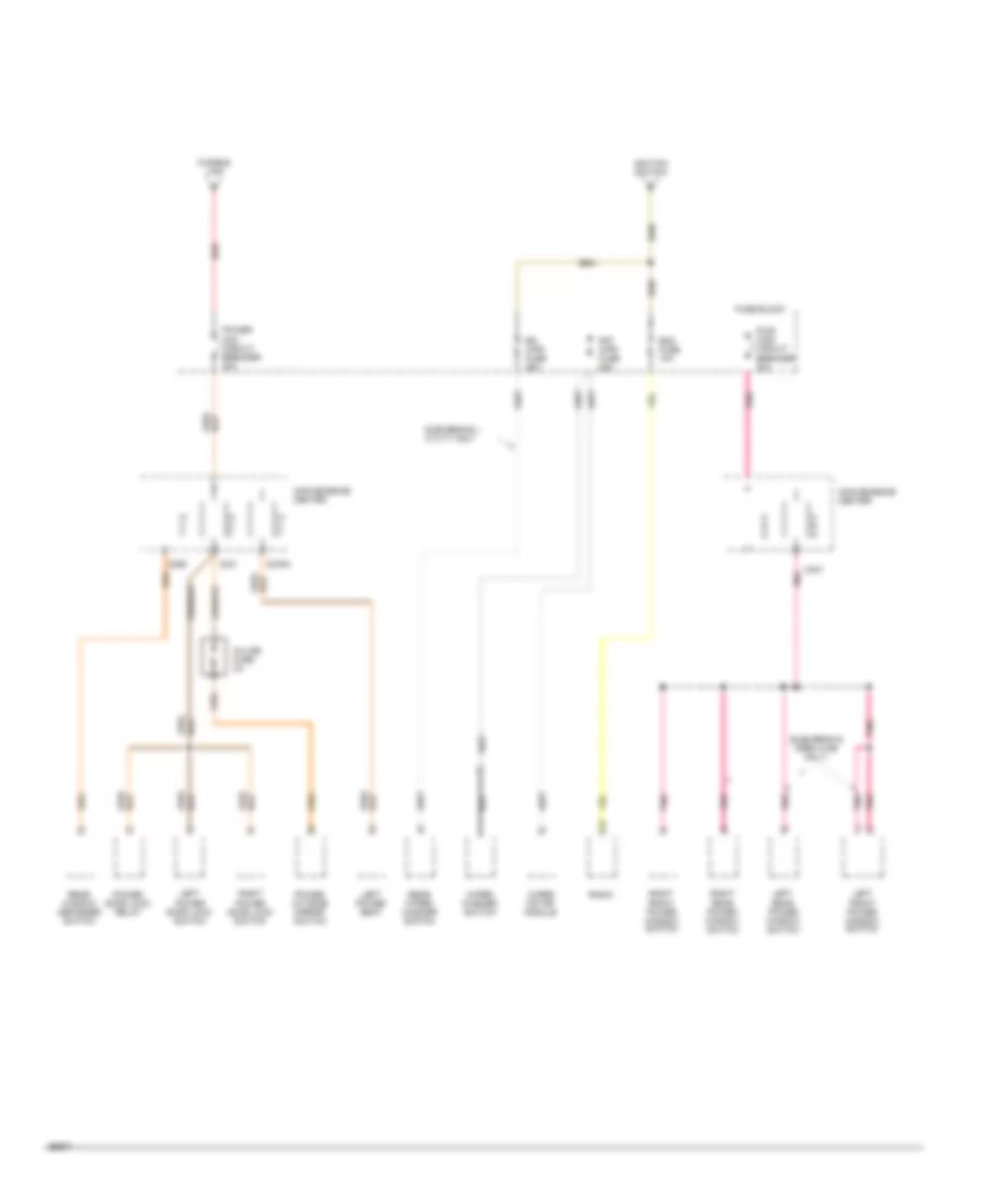 Power Distribution Wiring Diagram, Diesel (2 of 4) for GMC Suburban C1500 1994