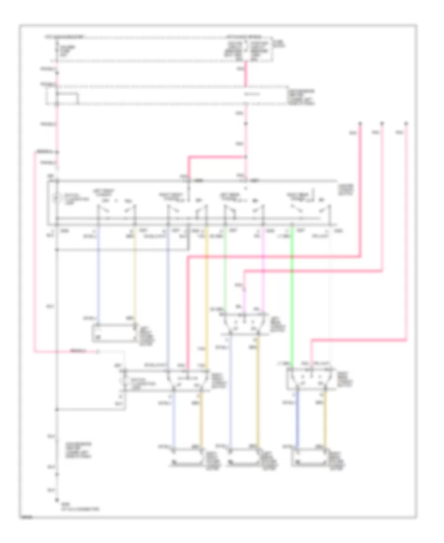 Power Window Wiring Diagram for GMC Suburban C1994 1500
