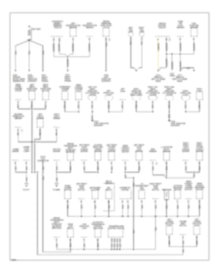 Ground Distribution Wiring Diagram 1 of 2 for GMC Jimmy 1996