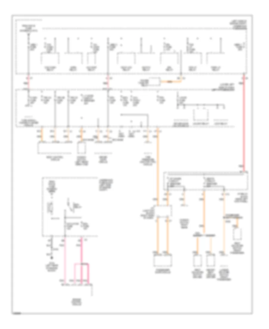 6 6L VIN D Power Distribution Wiring Diagram 3 of 5 for GMC Cab  Chassis Sierra 2006 3500