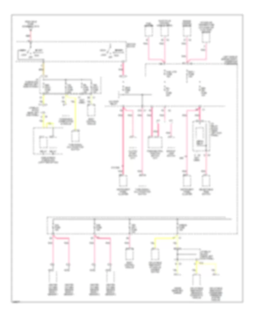 6 6L VIN D Power Distribution Wiring Diagram 5 of 5 for GMC Cab  Chassis Sierra 2006 3500