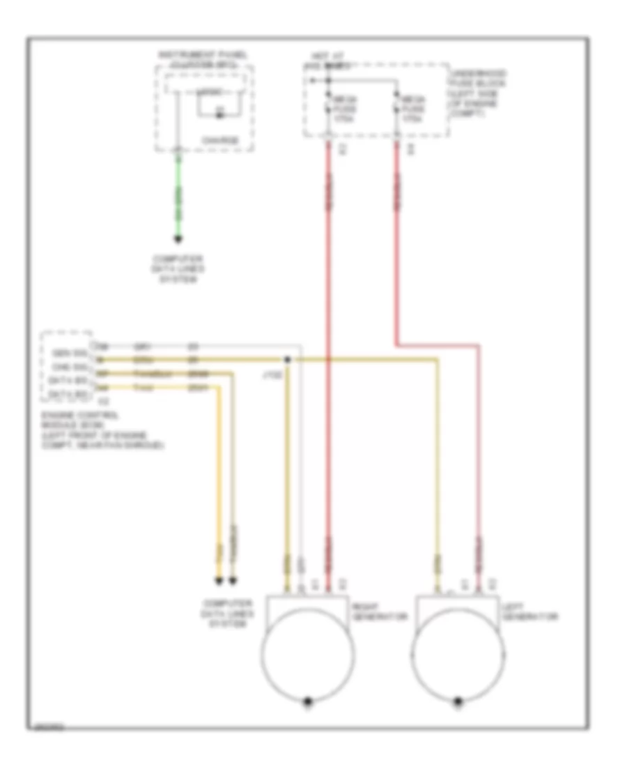 Charging Wiring Diagram Diesel for GMC Sierra HD 2007 3500
