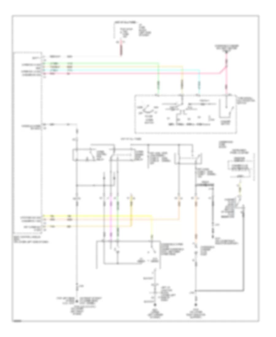 Wiper Washer Wiring Diagram for GMC Sierra HD 2007 3500