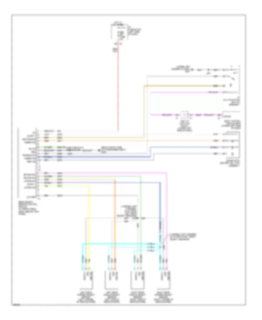 Parking Assistant Wiring Diagram for GMC Sierra 3500 HD 2007
