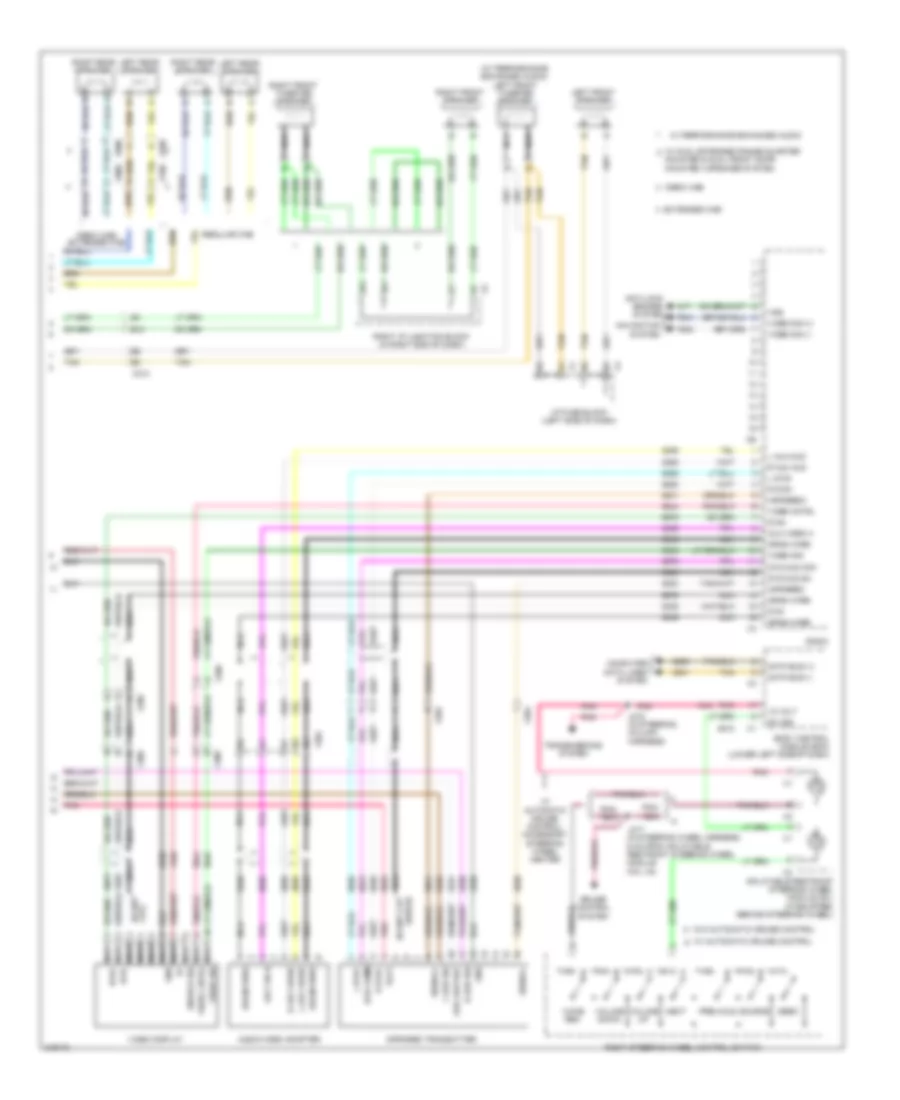 Radio Wiring Diagram, without Y91  without UQA (3 of 3) for GMC Cab  Chassis Sierra 3500 HD 2011