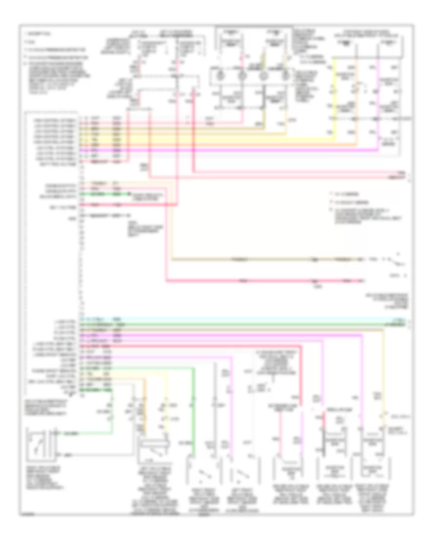 Supplemental Restraints Wiring Diagram 1 of 2 for GMC Cab  Chassis Sierra HD 2011 3500