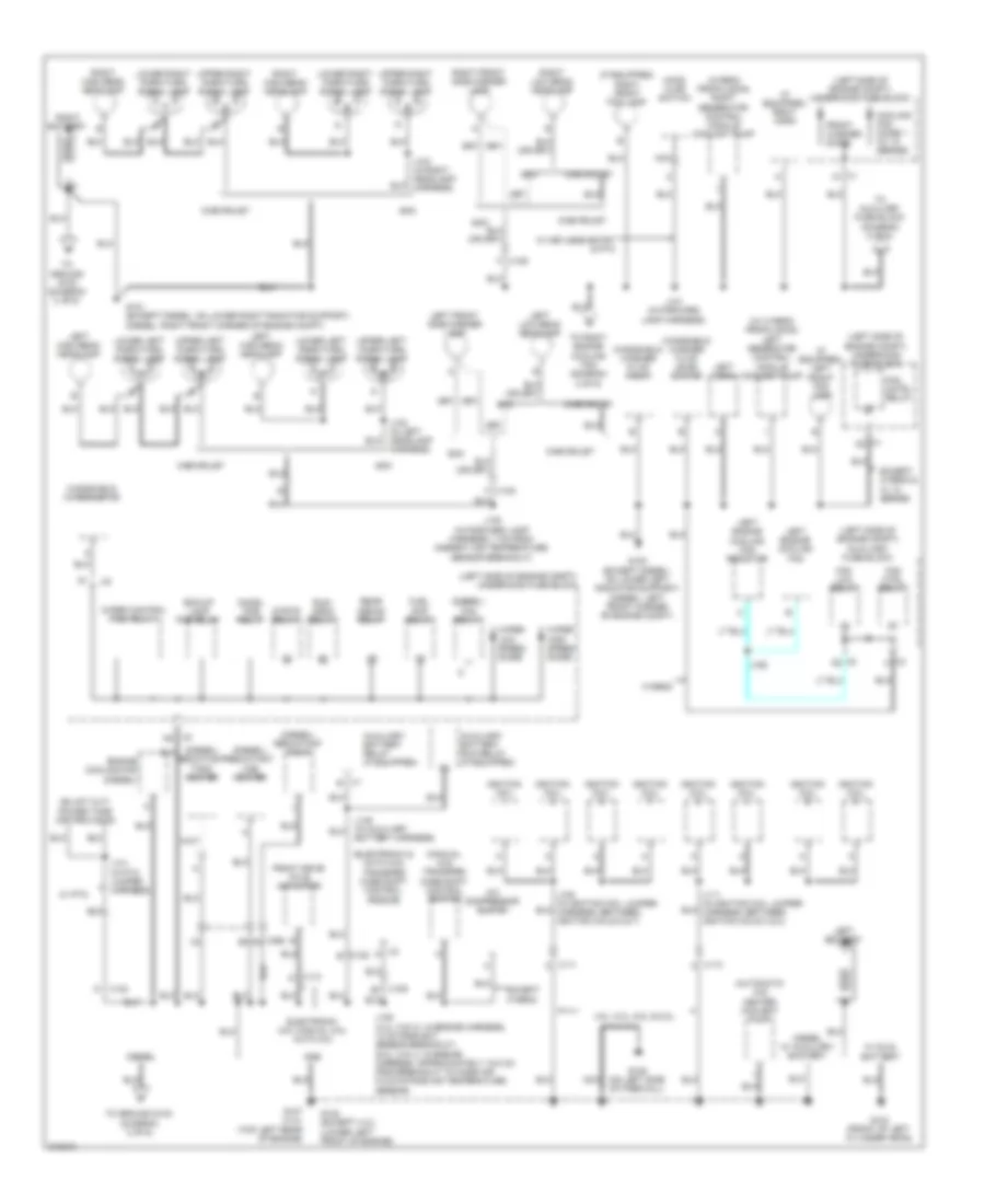 Ground Distribution Wiring Diagram 1 of 6 for GMC Cab  Chassis Sierra HD 2011 3500