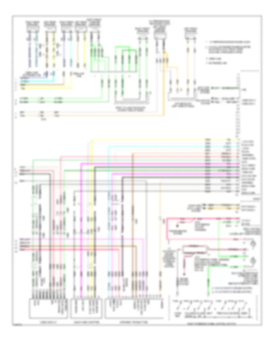 Navigation Wiring Diagram with Y91  without UQA 3 of 3 for GMC Cab  Chassis Sierra HD 2011 3500