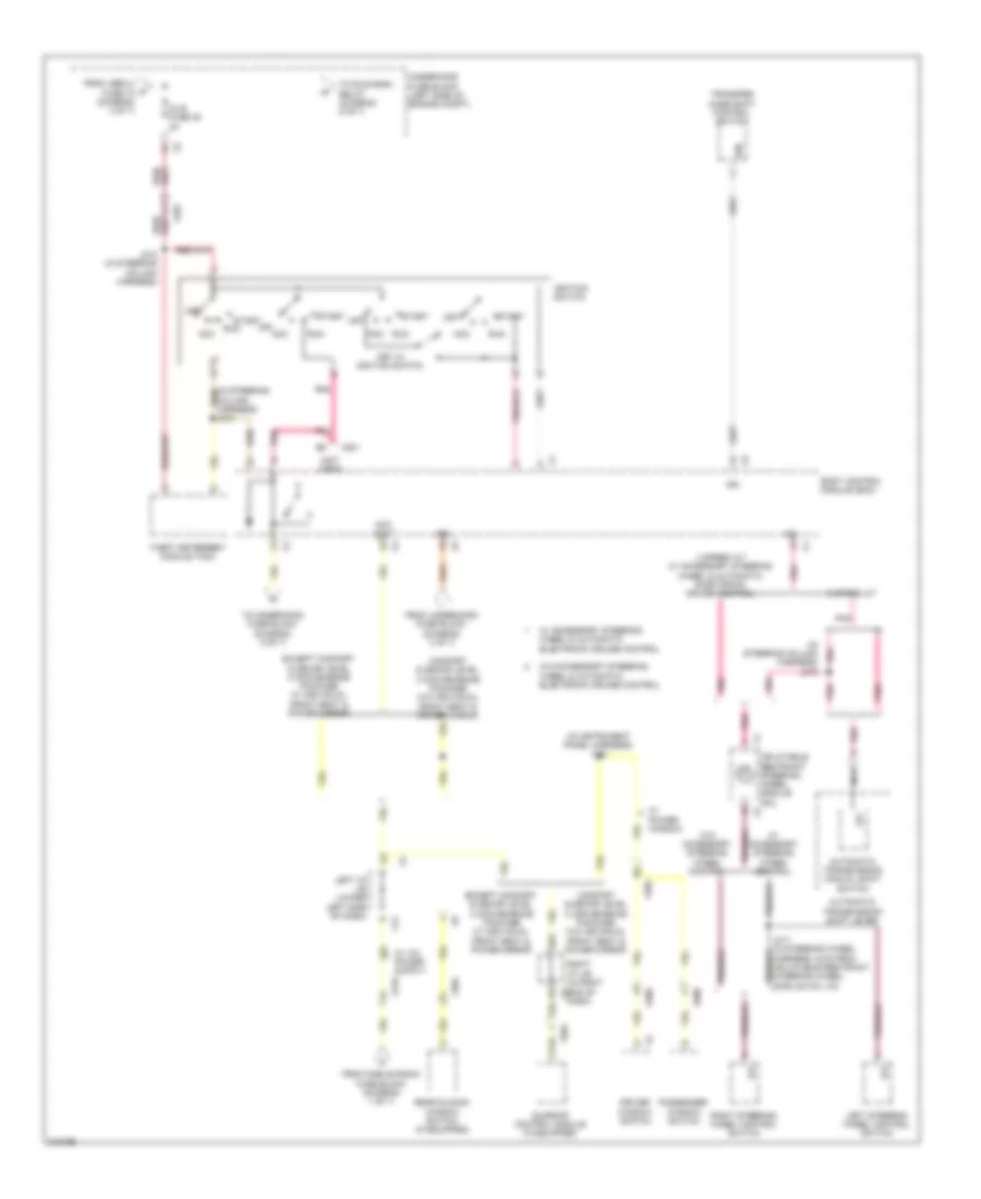6.0L VIN G, Power Distribution Wiring Diagram (4 of 7) for GMC Cab  Chassis Sierra 3500 HD 2011