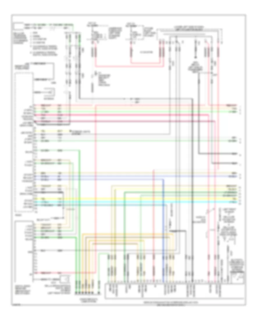 Radio Wiring Diagram, without Y91  without UQA (1 of 3) for GMC Cab  Chassis Sierra 3500 HD 2011