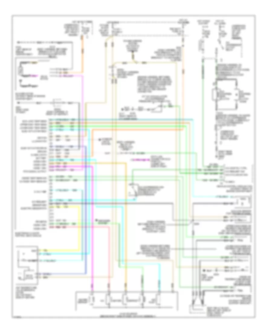 Электросхема кондиционера для GMC Envoy 1999