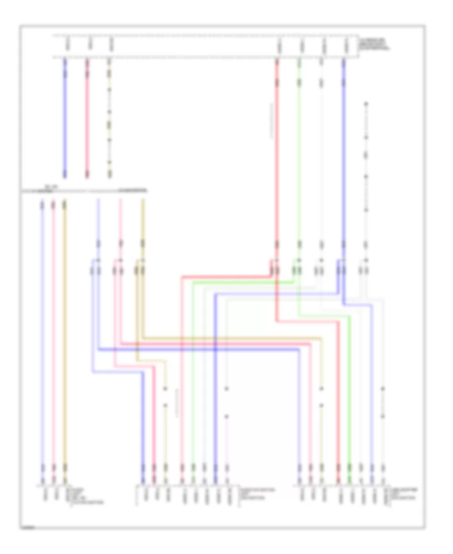 Схема Аудио GA-NET Bus/GA-NET для Honda Element SC 2009