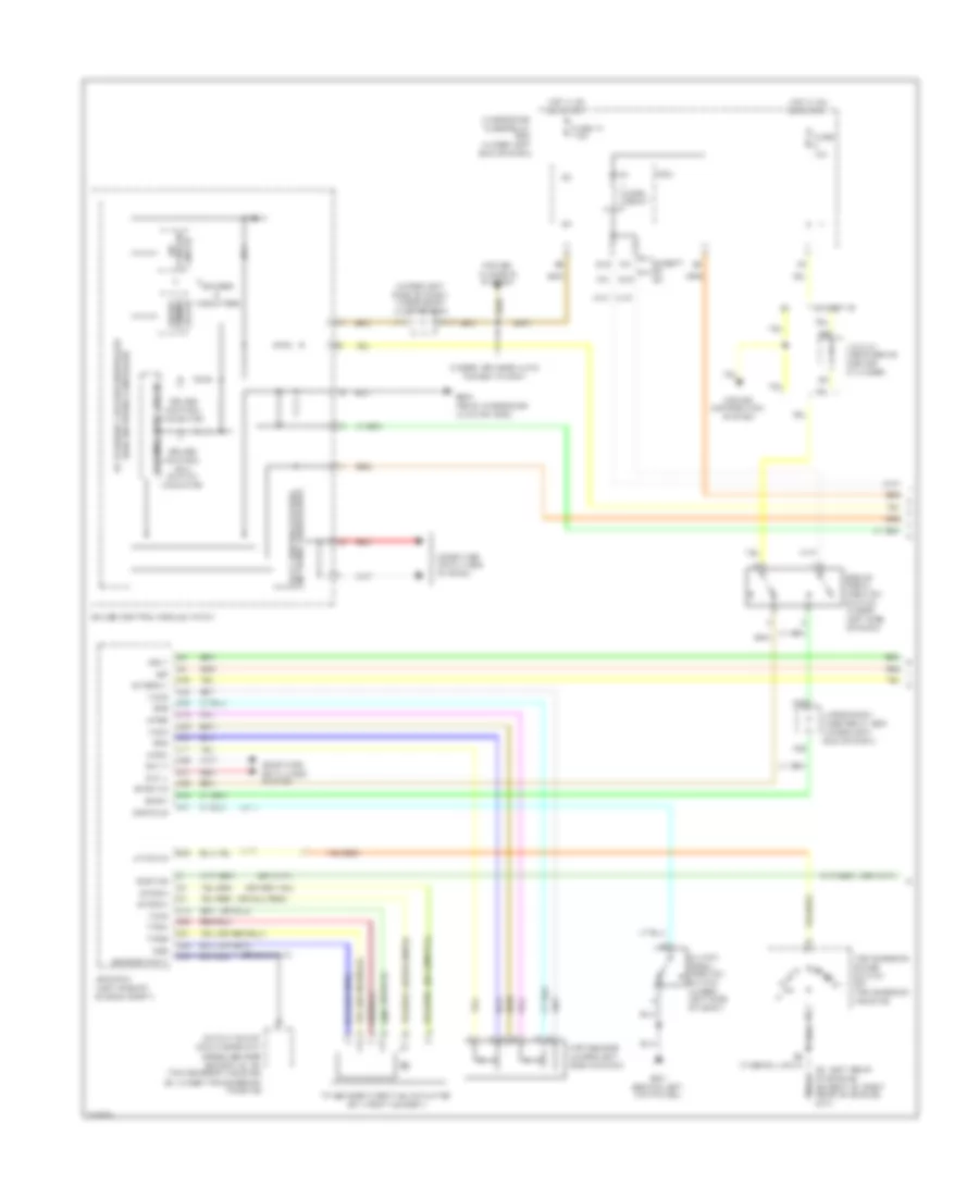 Электросхема системы круизконтроля, кроме гибрида (1 из 2) для Honda Civic Si 2011