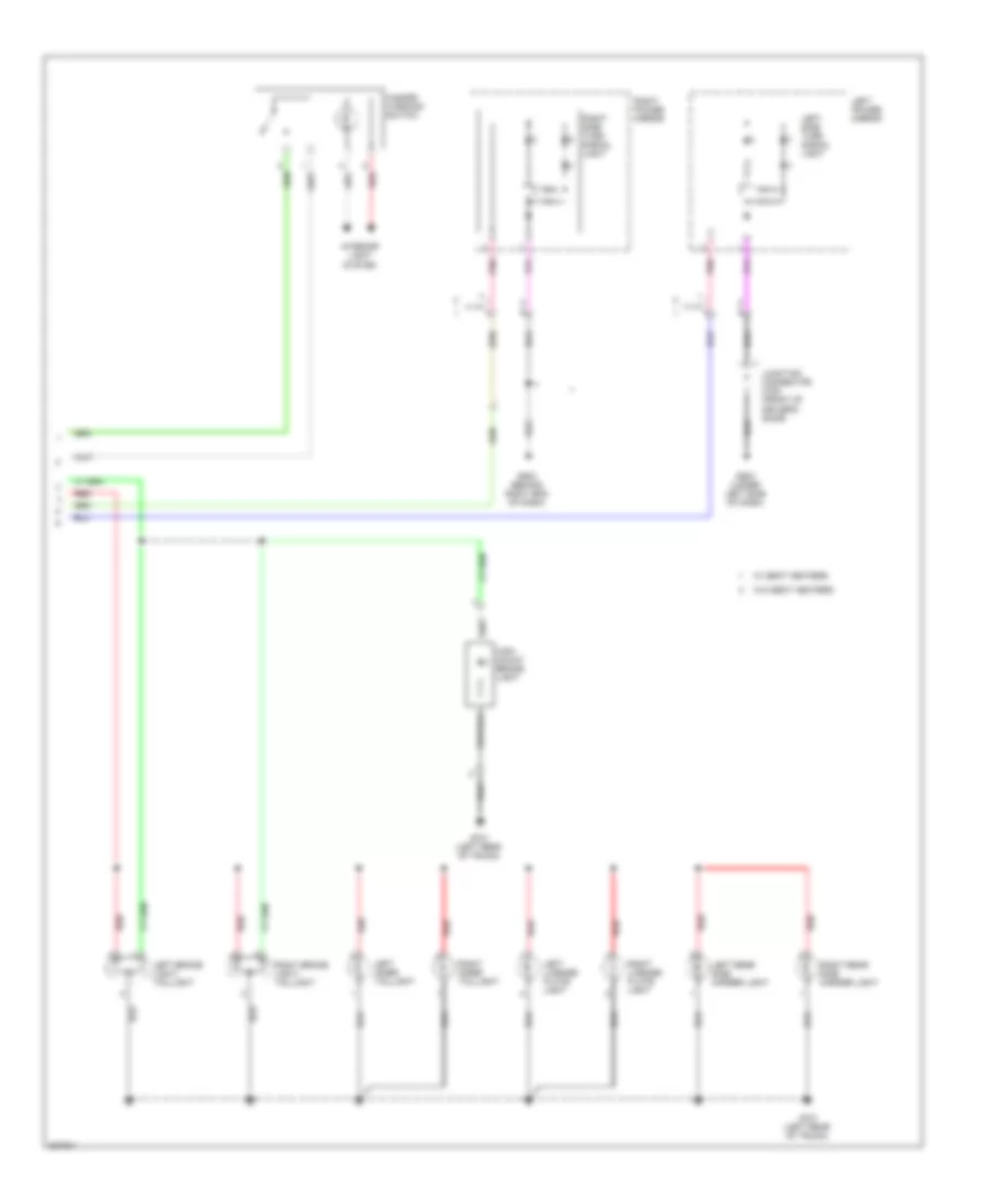 Электросхема внешнего освещения, гибрид (2 из 2) для Honda Civic Si 2011