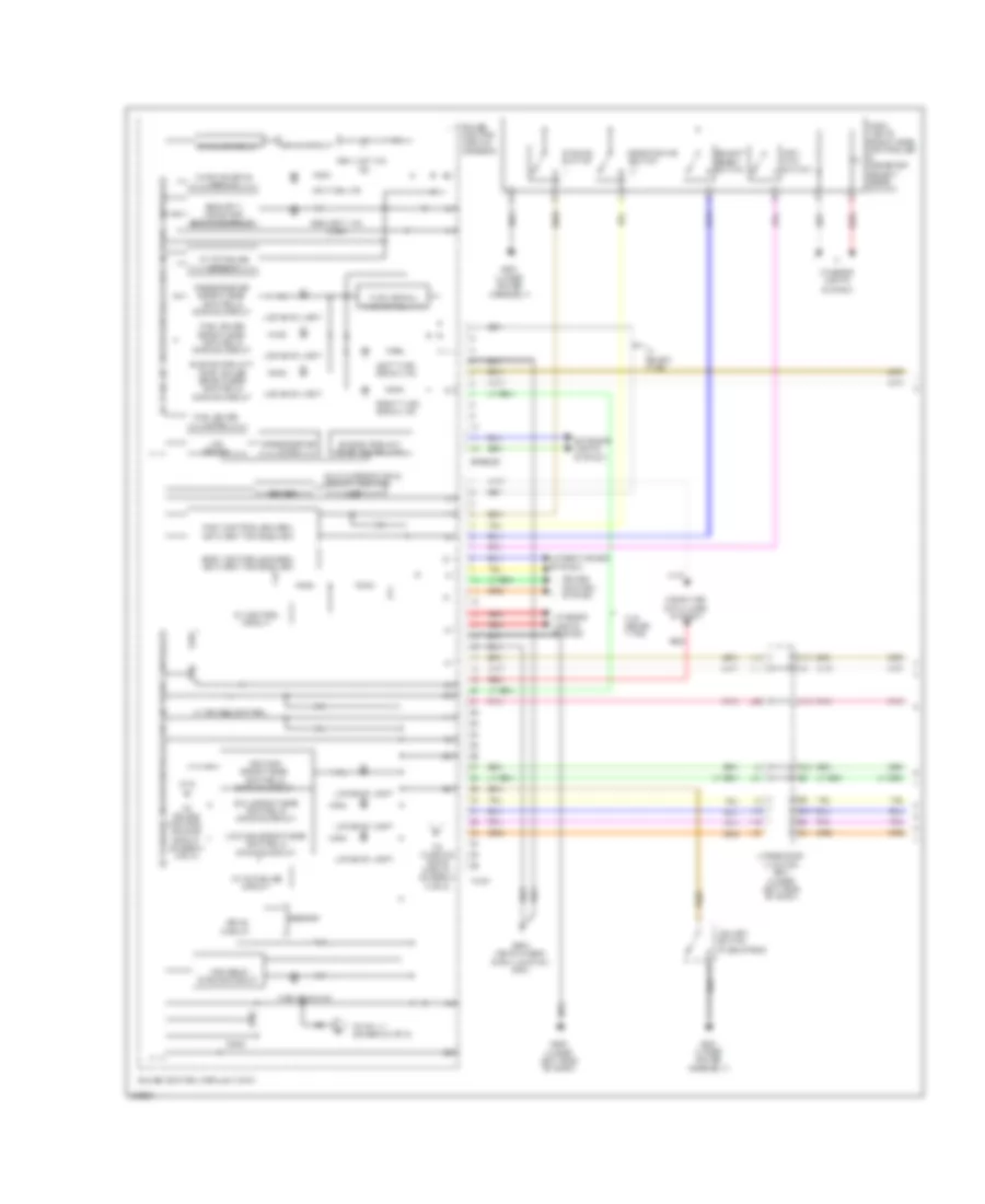 Электросхема панели приборов, кроме гибрида (1 из 2) для Honda Civic Si 2011