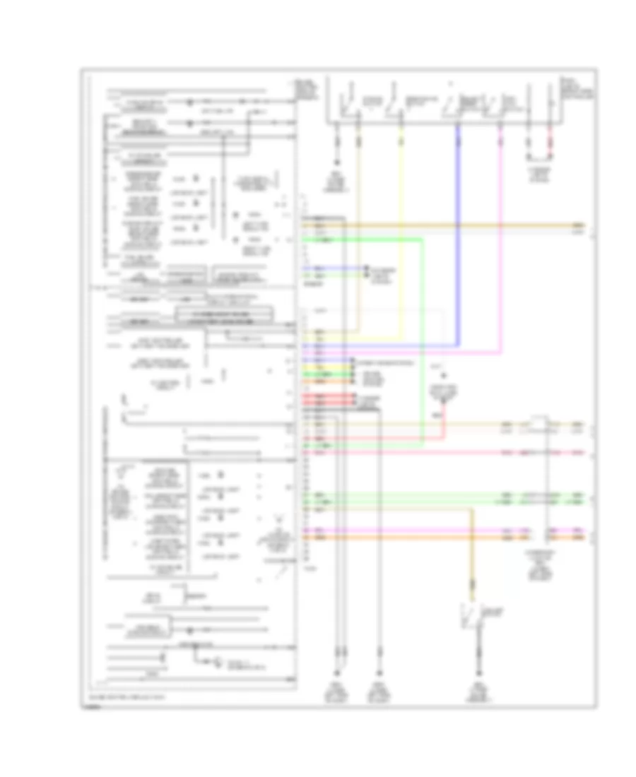 Электросхема панели приборов, гибрид (1 из 2) для Honda Civic Si 2011