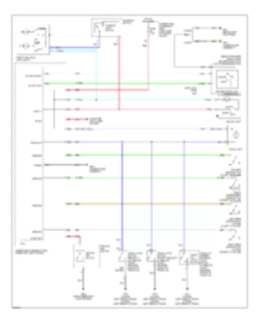 Электросхема подсветки, кроме гибрида С Люк для Honda Civic Si 2011