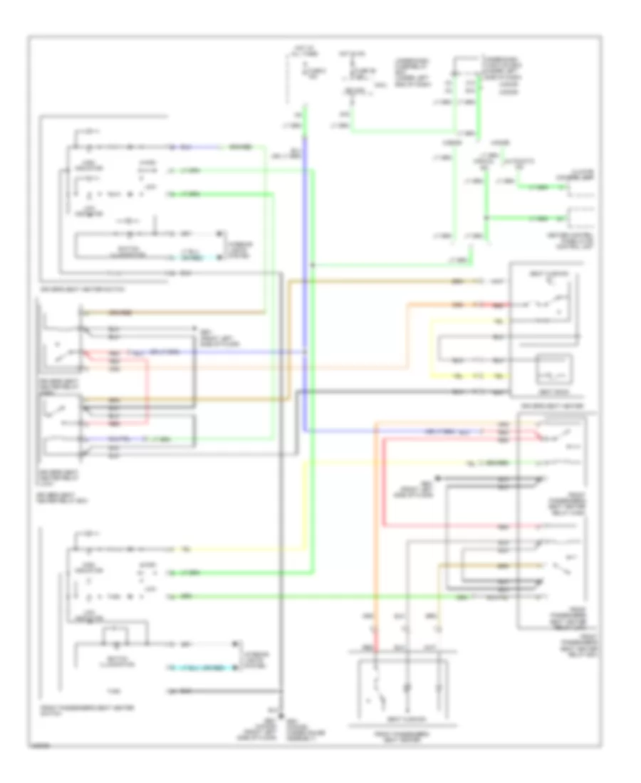 Электросхема подогрева сидений, кроме гибрида для Honda Civic Si 2011