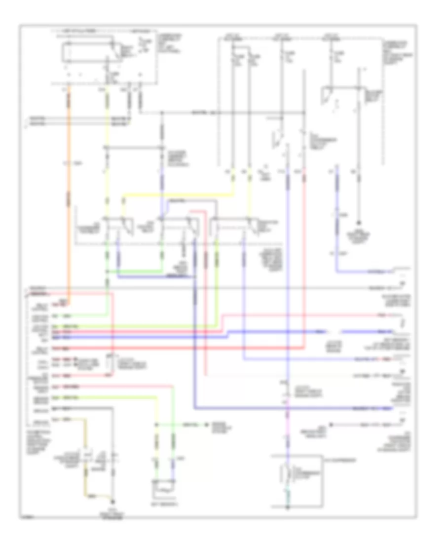 Электросхема кондиционера с ручный управлением (2 из 2) для Honda Ridgeline RTL 2012