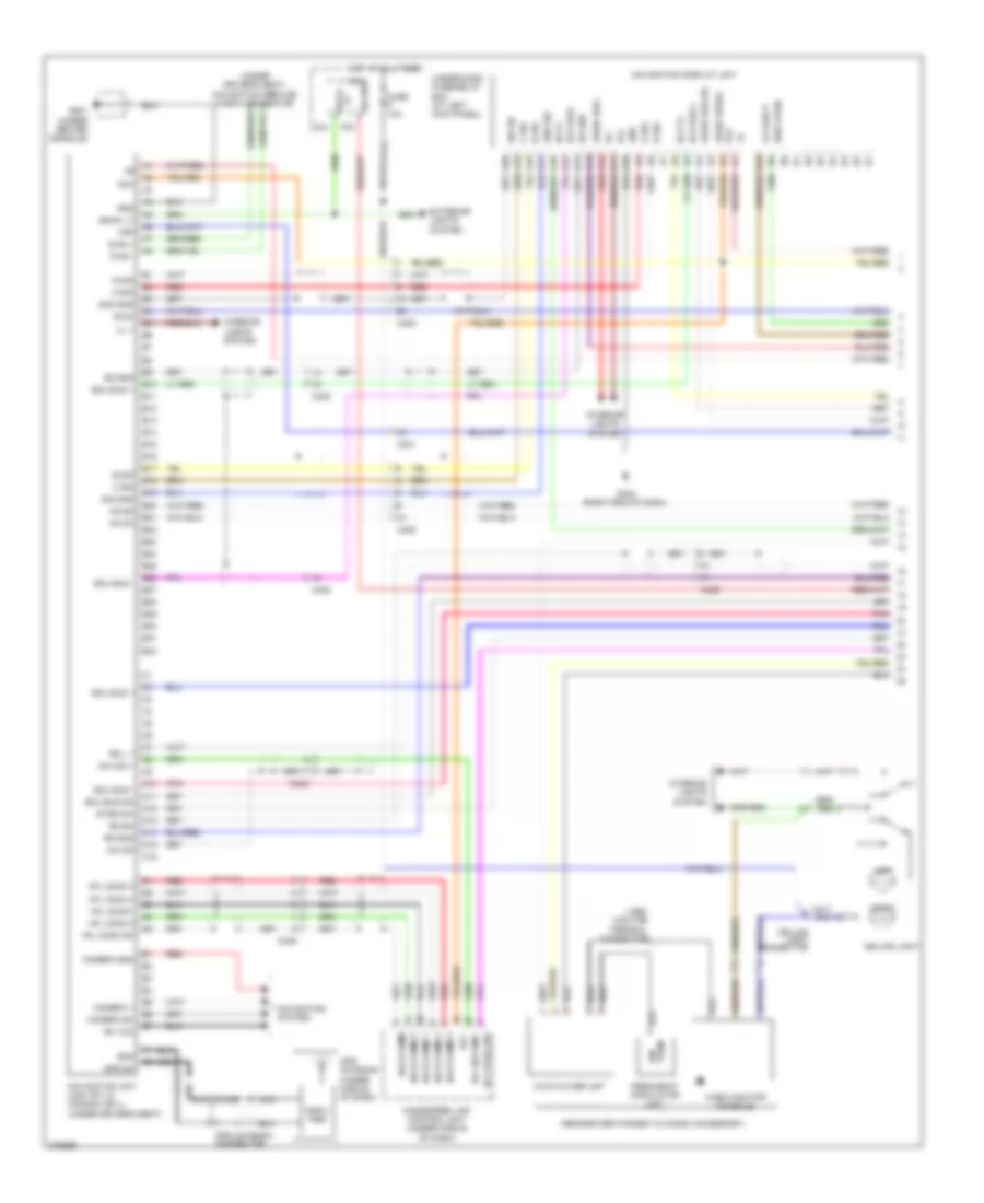 Электросхема навигации GPS (1 из 4) для Honda Ridgeline RTL 2012