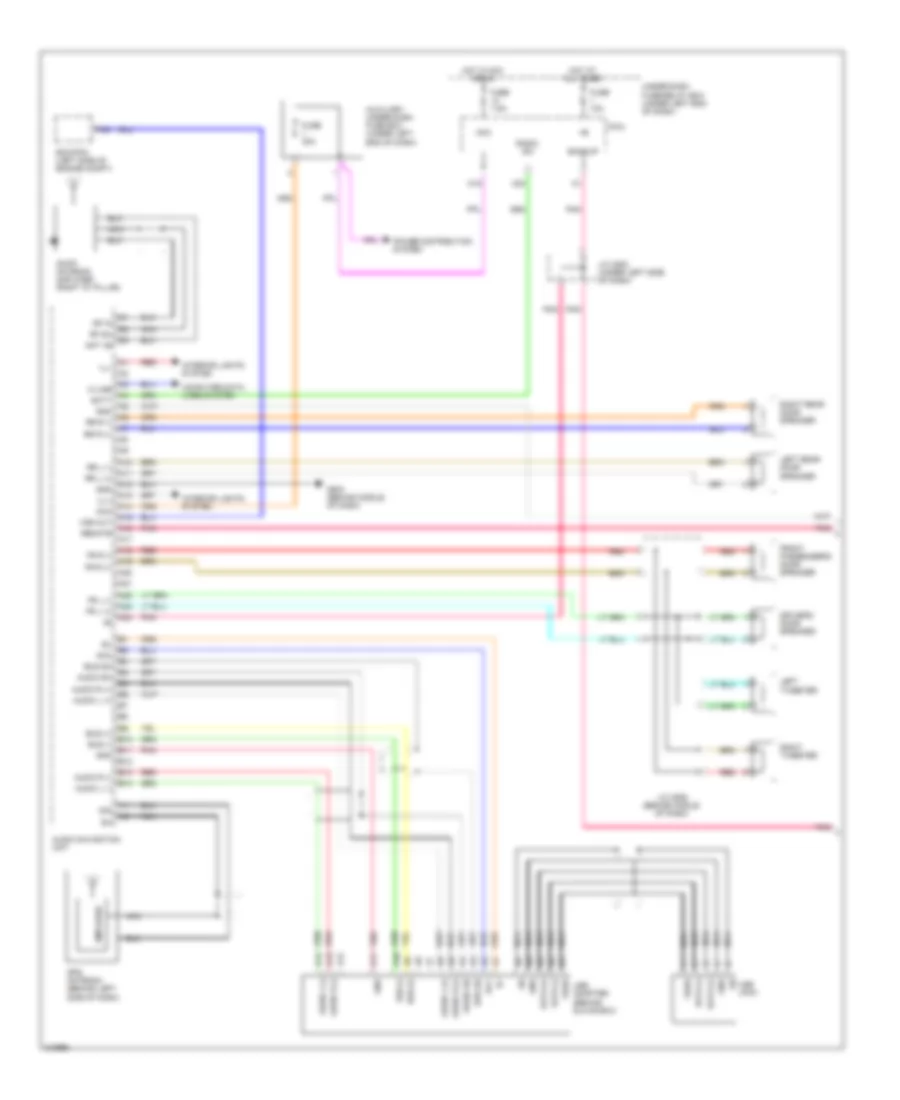 Электросхема магнитолы, С Навигация (1 из 2) для Honda Fit 2009