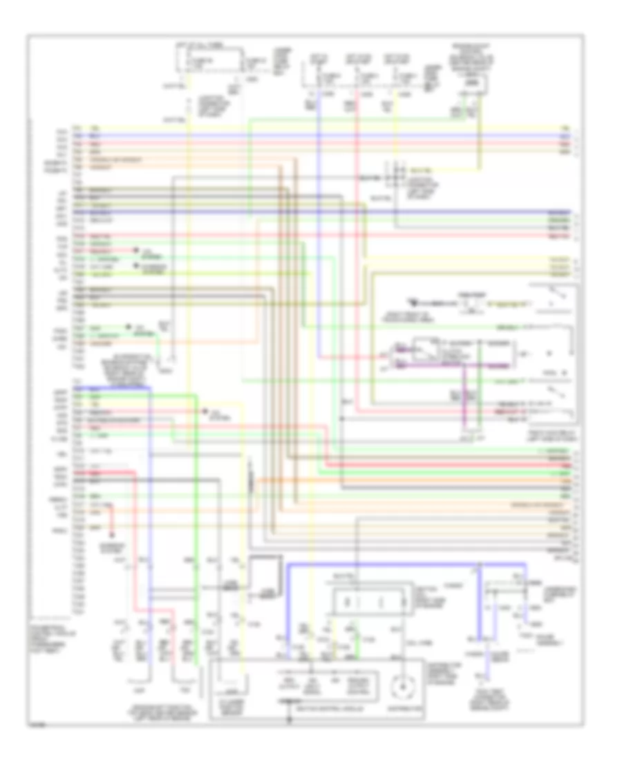 2.2L, Engine Performance Wiring Diagrams, DX, LX & Canada EX (1 из 3) для Honda Accord DX 1996
