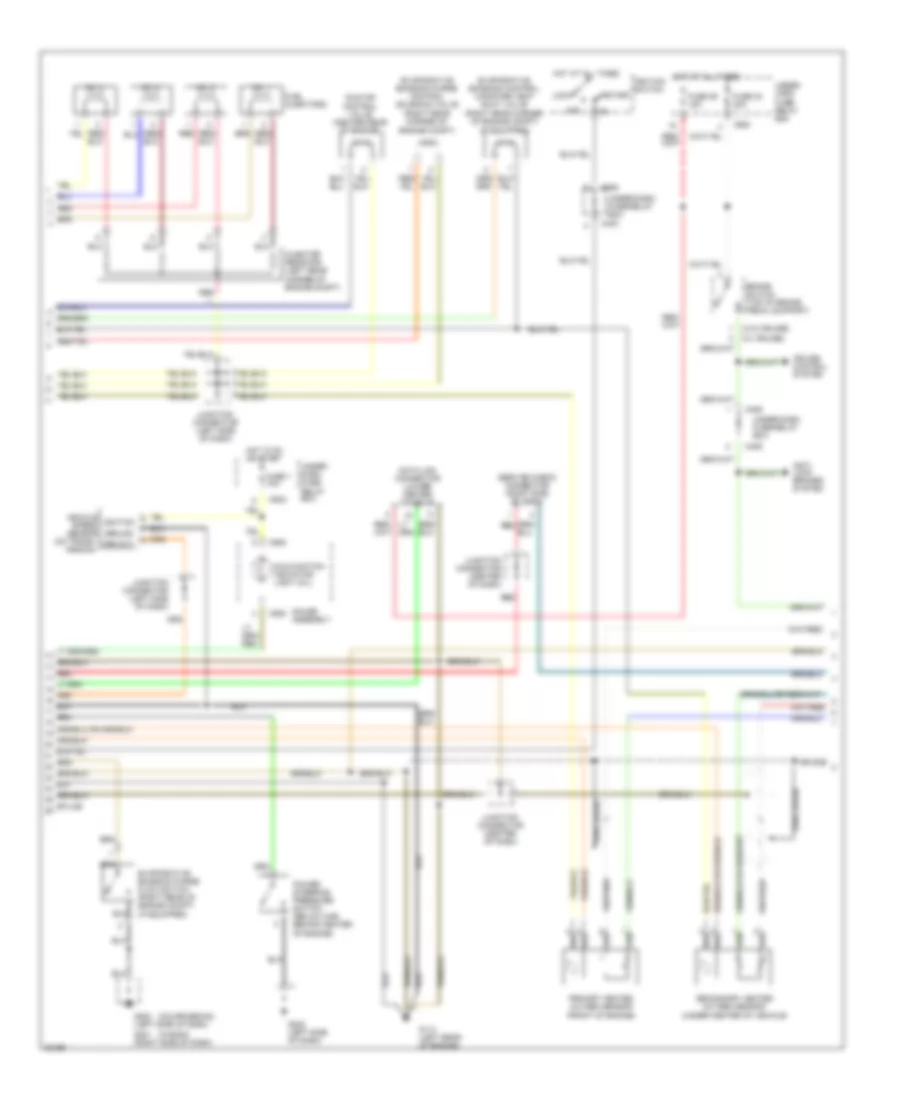 2.2L, Engine Performance Wiring Diagrams, DX, LX & Canada EX (2 из 3) для Honda Accord DX 1996