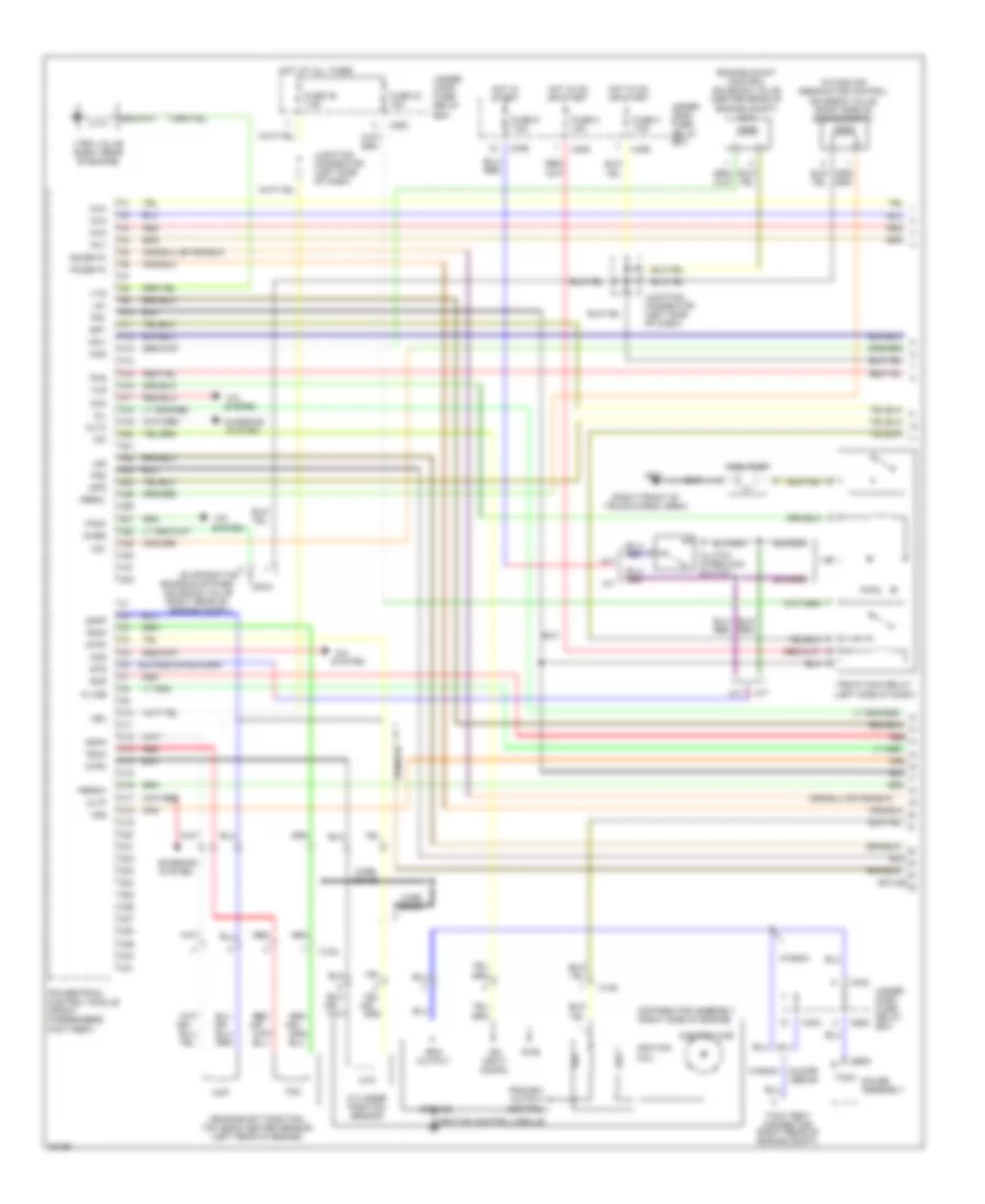 2.2L, Engine Performance Wiring Diagrams, USA EX & Canada EX-R (1 из 3) для Honda Accord DX 1996