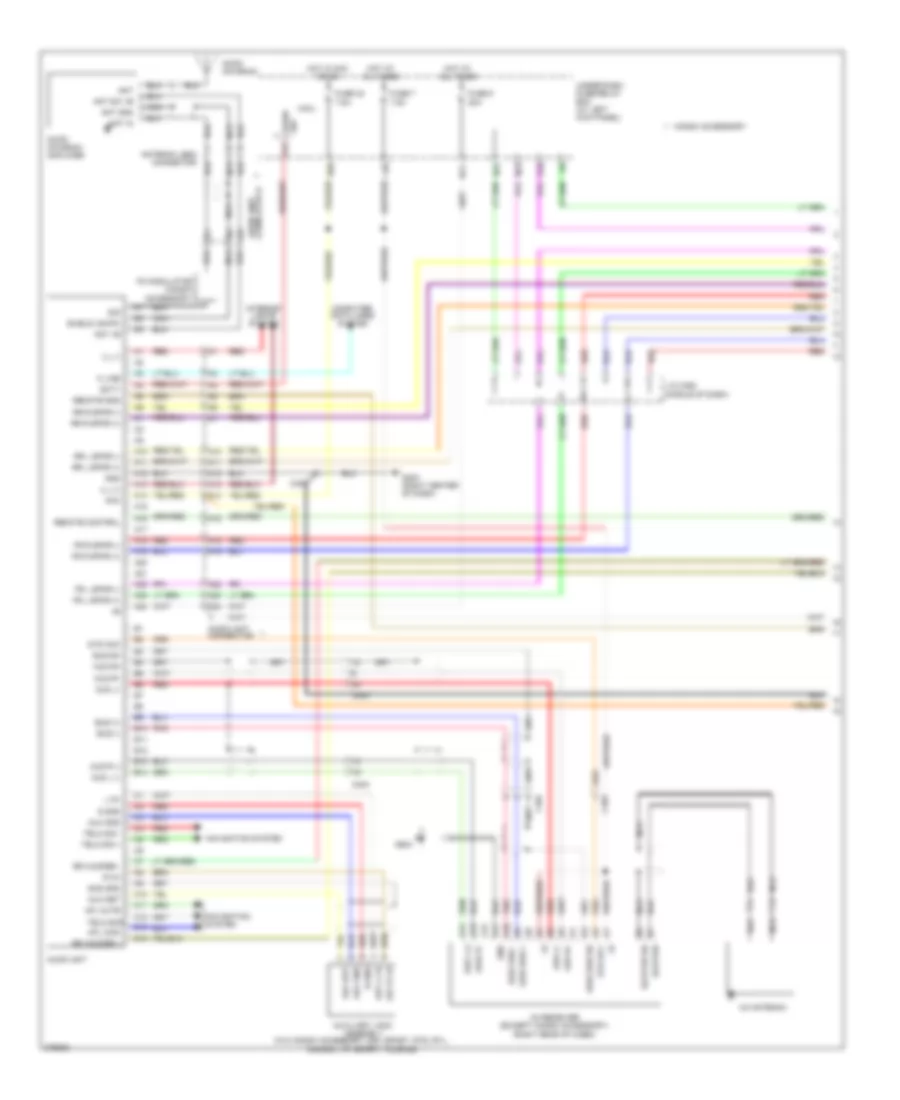 Электросхема магнитолы, без Навигация (1 из 2) для Honda Ridgeline RT 2013
