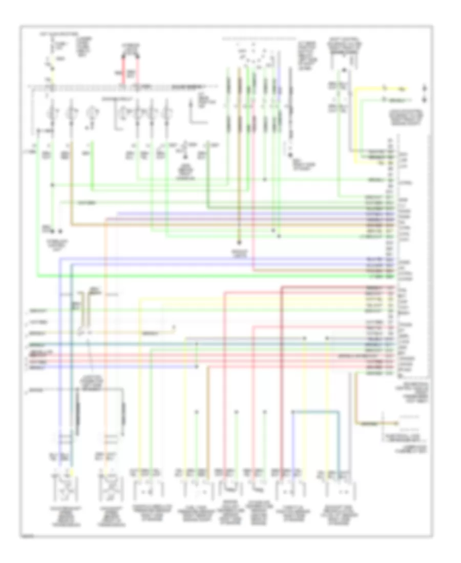 2.2L, Engine Performance Wiring Diagrams, USA EX & Canada EX-R (3 из 3) для Honda Accord EX 1996