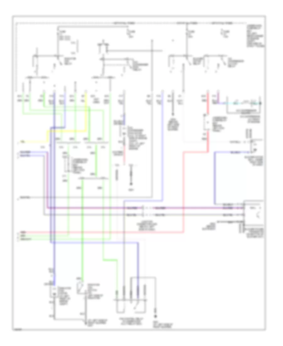 Электросхема кондиционера (3 из 3) для Honda Accord DX 2004
