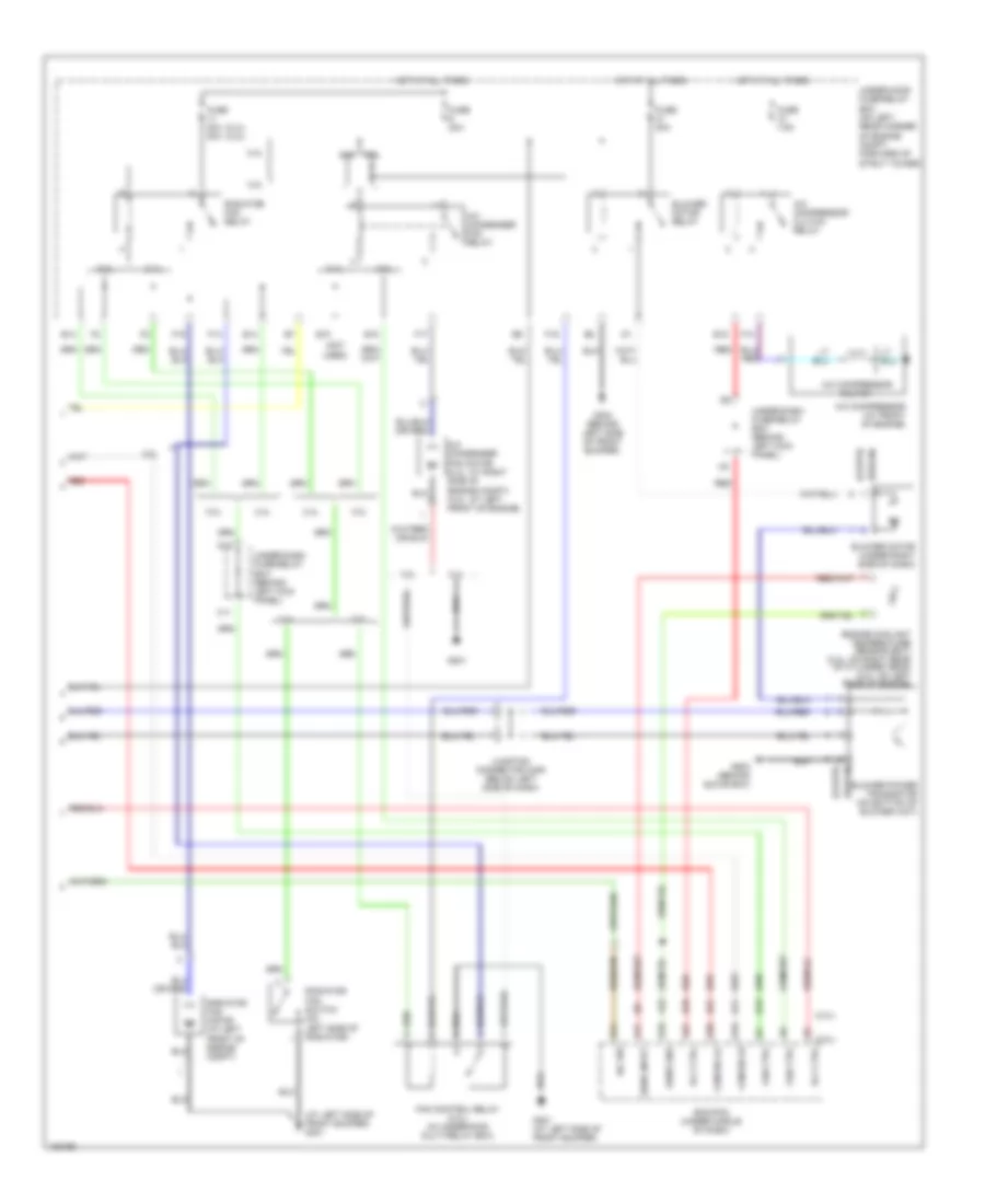 Электросхема кондиционера с ручный управлением (2 из 2) для Honda Accord DX 2004